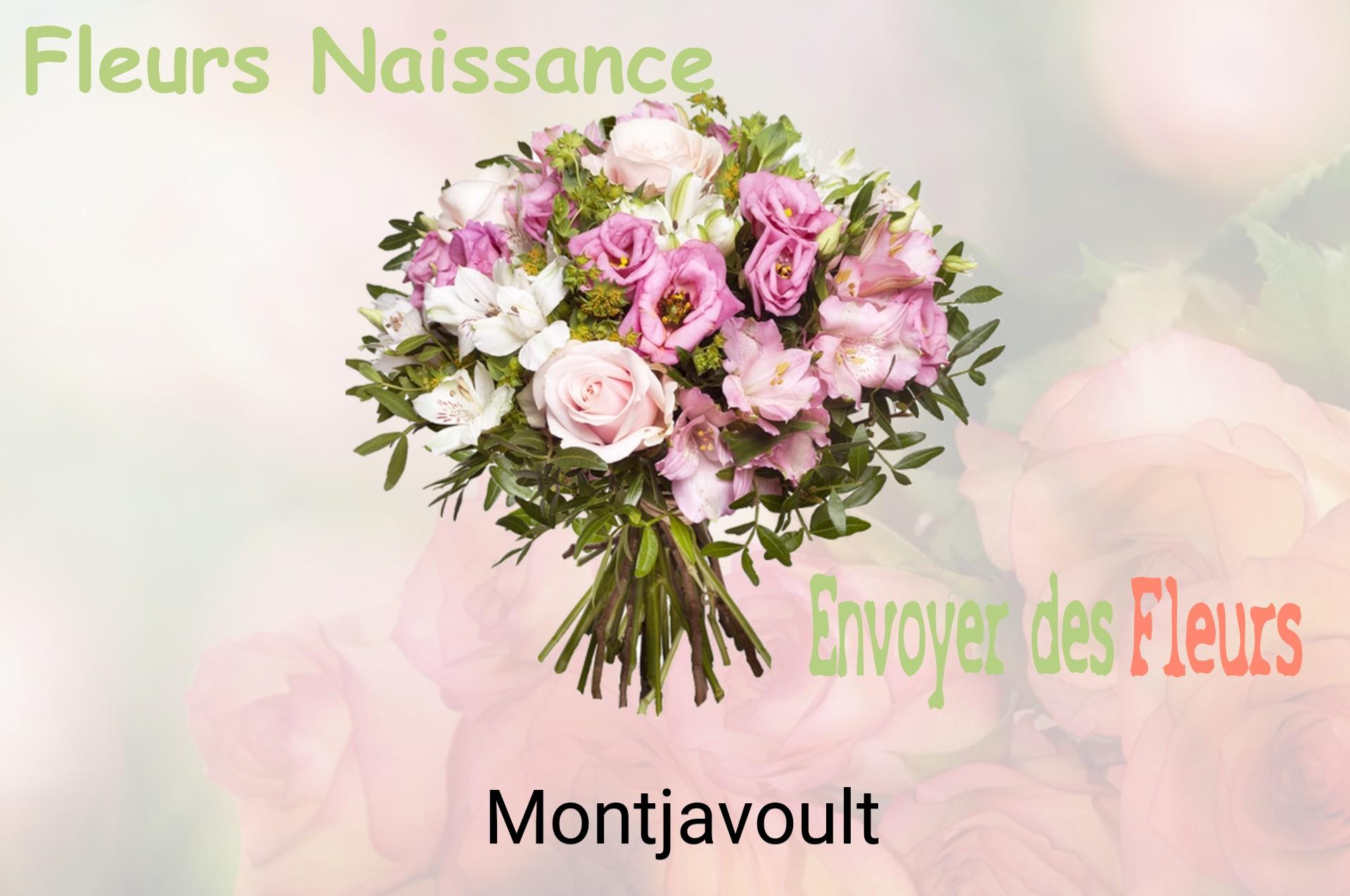 Bouquet de fleurs de naissance livré à Montjavoult